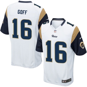 Youth Jared Goff White Road Player Limited Team Jersey