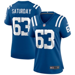 Women's Jeff Saturday Royal Retired Player Limited Team Jersey
