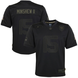 Youth Gardner Minshew II Black 2020 Salute to Service Player Limited Team Jersey