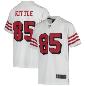 Youth George Kittle White Rush Player Limited Team Jersey