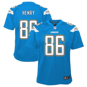 Youth Hunter Henry Powder Blue Player Limited Team Jersey