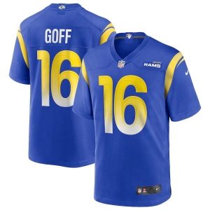 Men's Jared Goff Royal Player Limited Team Jersey