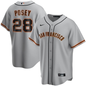 Men's Buster Posey Gray Road 2020 Player Team Jersey