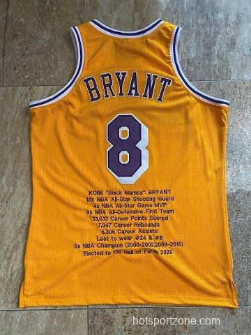 Men's Kobe Bryant Yellow Retro Classic Team Jersey