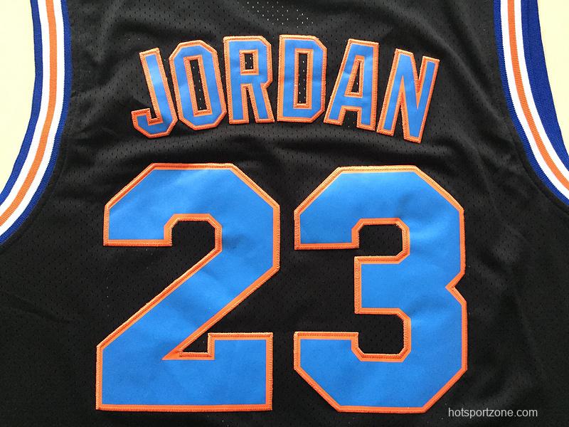 Michael Jordan 23 Movie Edition Black Basketball Jersey