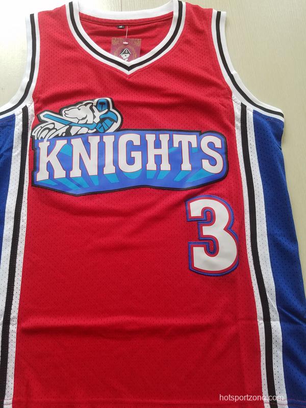 Lil' Bow Wow Calvin Cambridge 3 Los Angeles Knights Red Basketball Jersey Like Mike
