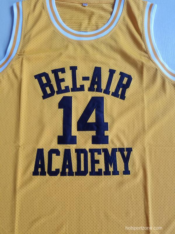 The Fresh Prince of Bel-Air Will Smith Bel-Air Academy Yellow Basketball Jersey