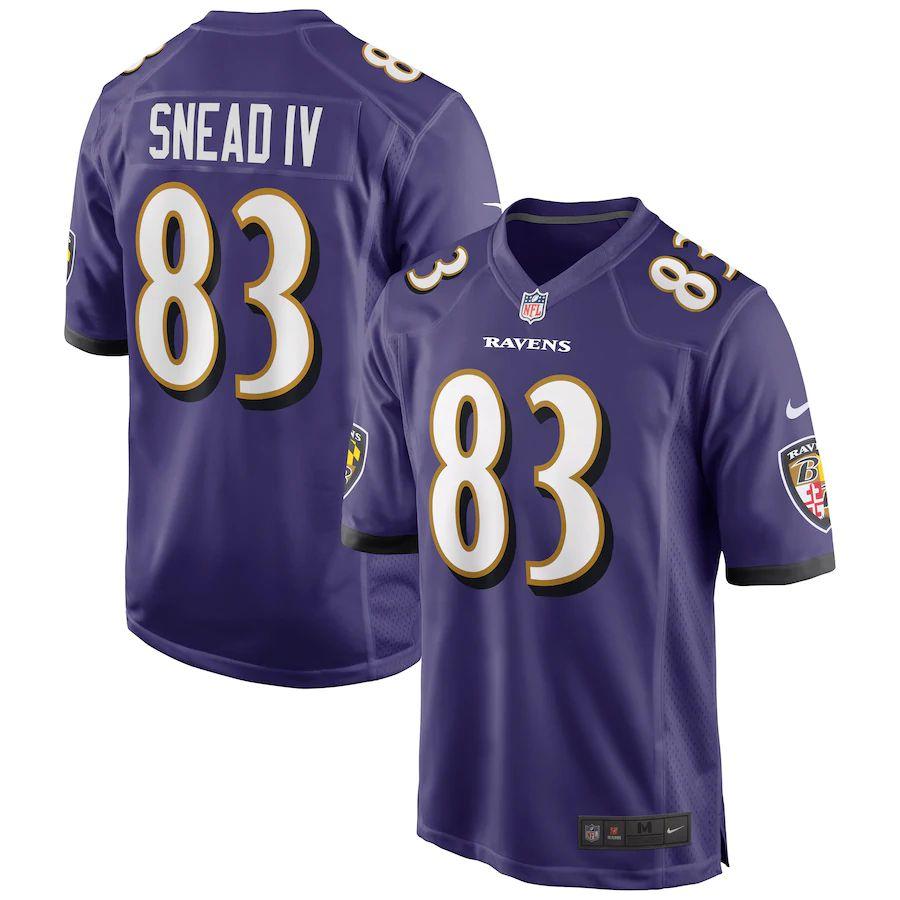 Men's Willie Snead IV Purple Player Limited Team Jersey