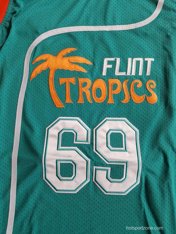 Downtown Funky Stuff Malone Flint Tropics Semi Pro Team Basketball Jersey New