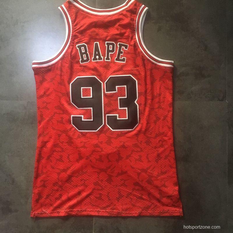 Men's BAPE Red Retro Classic Team Jersey