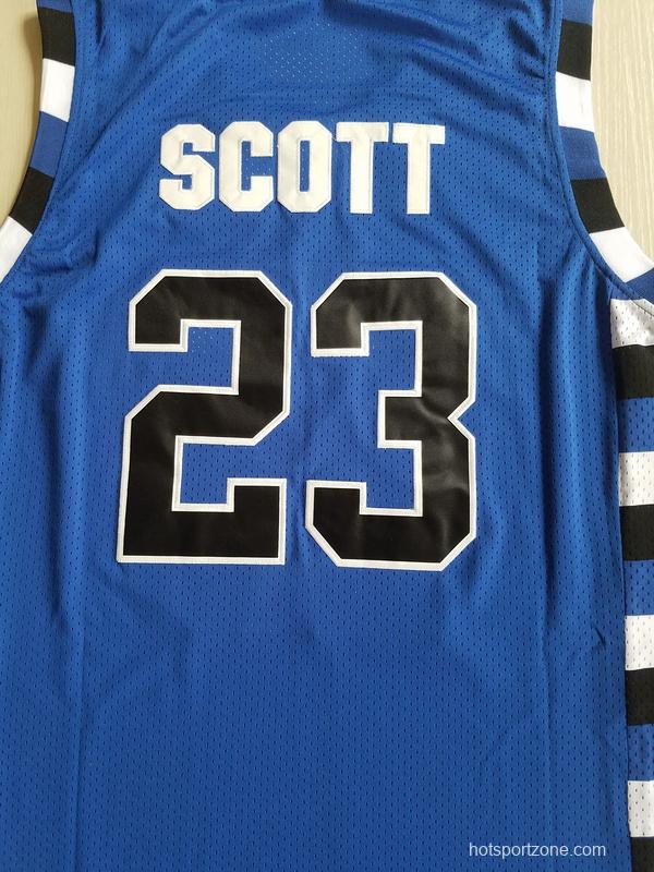 Nathan Scott 23 One Tree Hill Ravens Blue Basketball Jersey