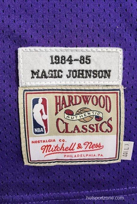 Men's Earvin Johnson Purple Retro Classic Team Jersey