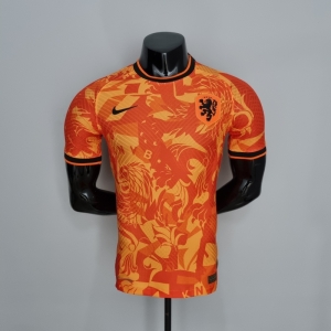 2022 Netherlands Player Version Training Jersey Orange