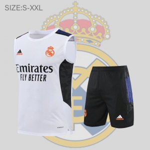 22/23 Real Madrid Vest Training Kit White