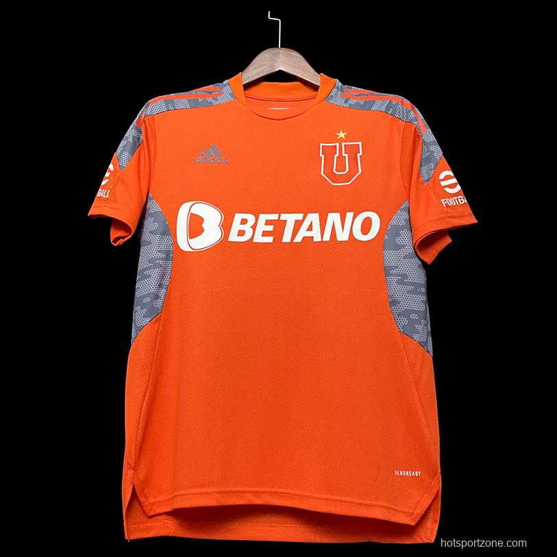 22/23 Chile Universidad De Goalkeeper Orange Jersey
