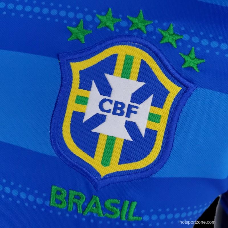 2022 Brazil POLO Blue Stripe