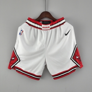 Chicago Bulls White NBA Shorts 