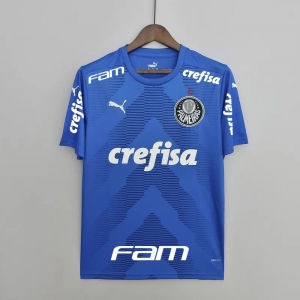 22/23 All Sponsor Palmeiras Goalkeeper Blue Jersey