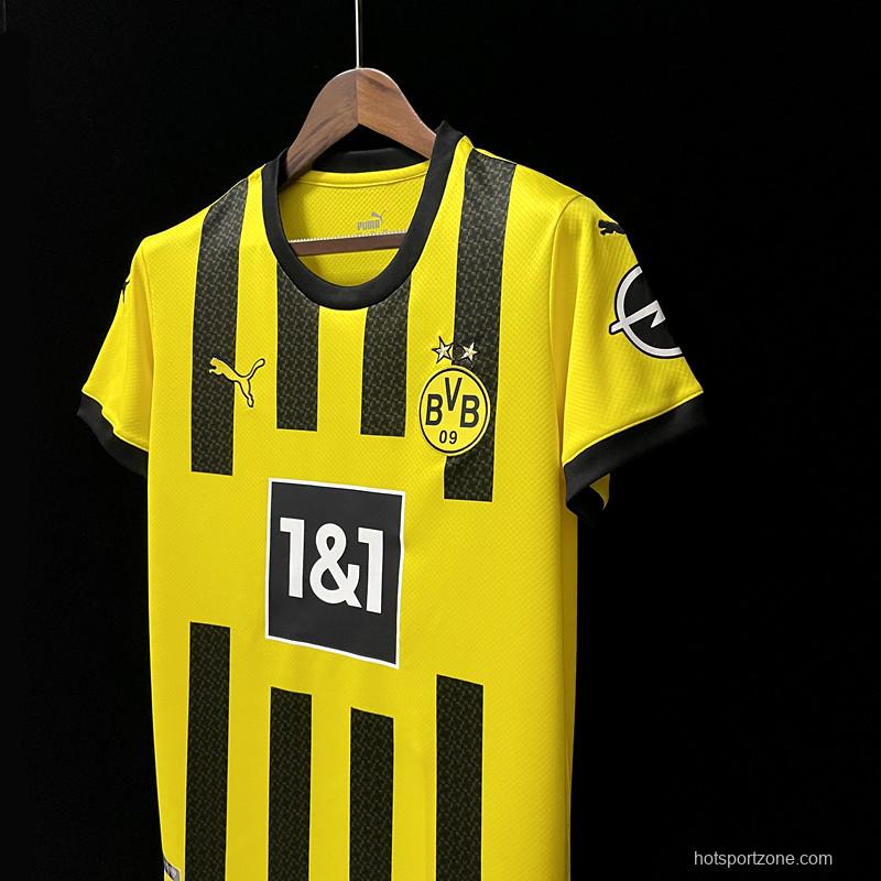 22/23 Dortmund Home  Soccer Jersey