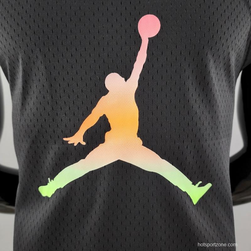 NBA Jordan Black Vest Shirts #K000175