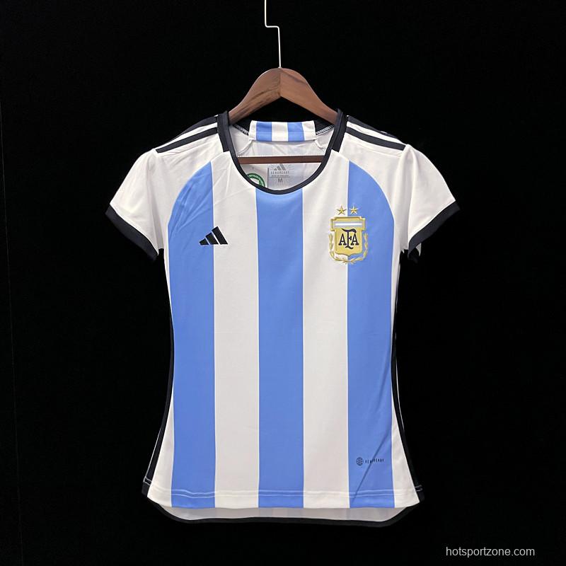 2022 Argentina Home WOMAN Soccer Jersey