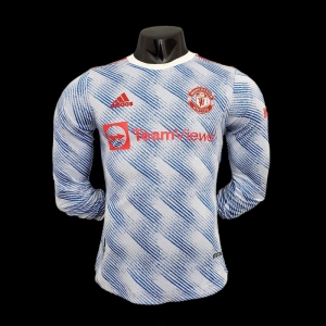 Player Version 21/22 Long Sleeve Manchester United Away Soccer Jersey