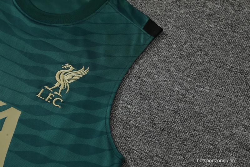 22/23 Liverpool Dark Green Pre-match Training Jersey Vest