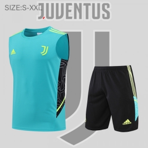 22/23 Juventus Vest Training Jersey Kit Blue