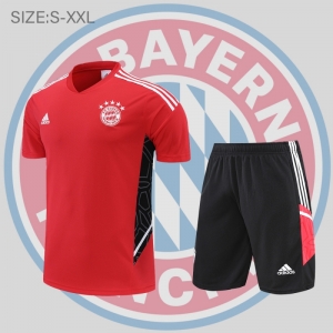 22/23 Bayern Munich Training Jersey Short Sleeve Kit Red