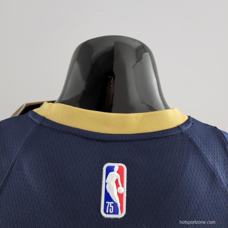 75th Anniversary New Orleans Pelicans Williams #1 Navy Blue NBA Jersey