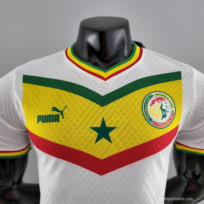 Player Version 2022 Senegal Home Soccer Jersey
