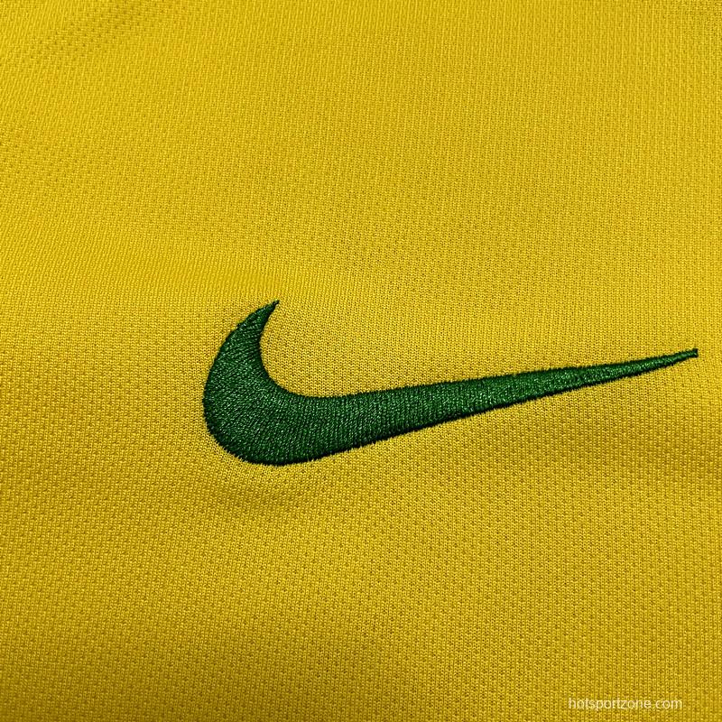 Retro 2006 Brazil Home Soccer Jersey