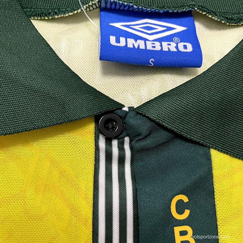 Retro 91/93 Brazil Home Soccer Jersey