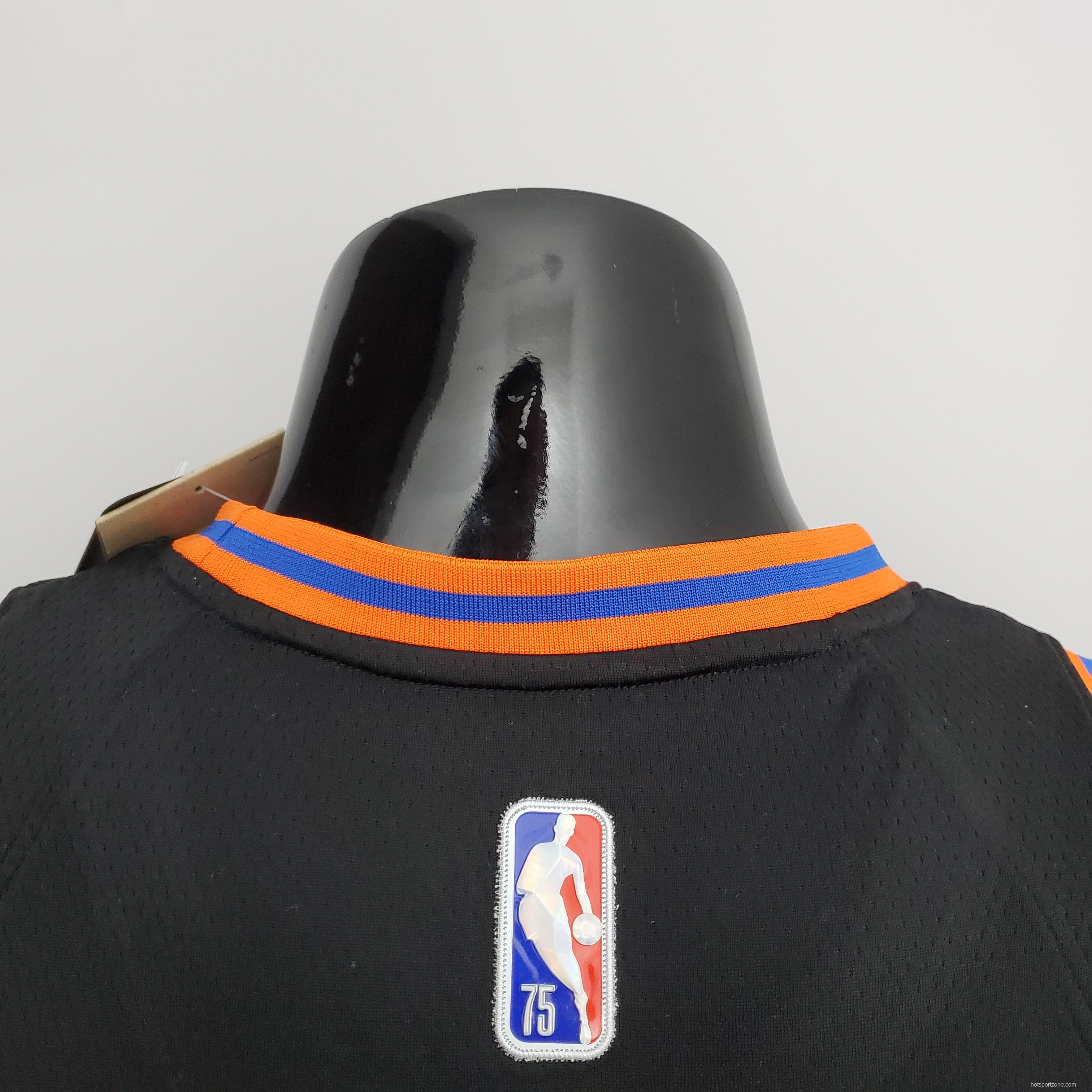 2022 Season Walker #8 Knicks Urban Edition Black NBA Jersey