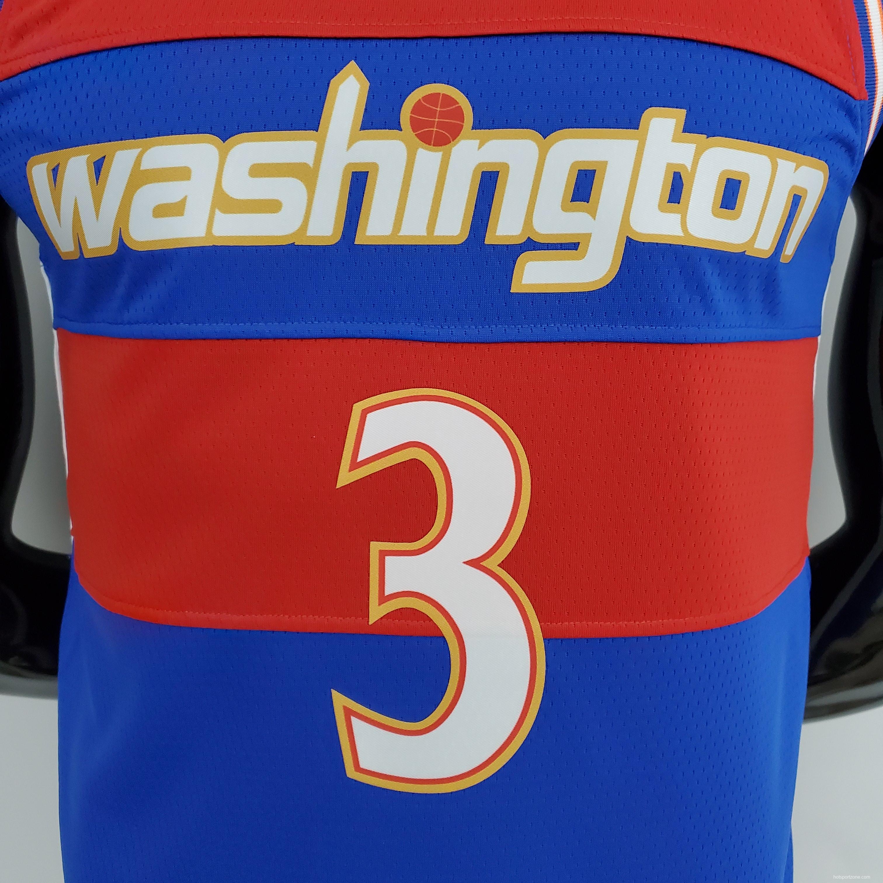 2022 Season Washington Wizards BEAL#3 Talent City Edition Blue Red NBA Jersey