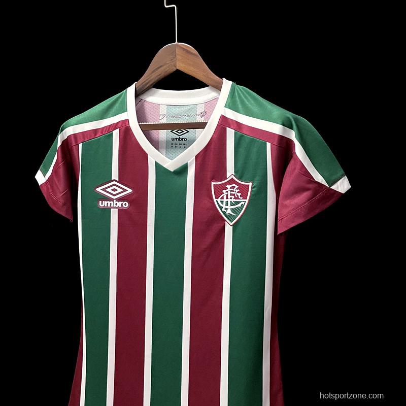 22/23 Fluminense Home Woman Soccer Jersey