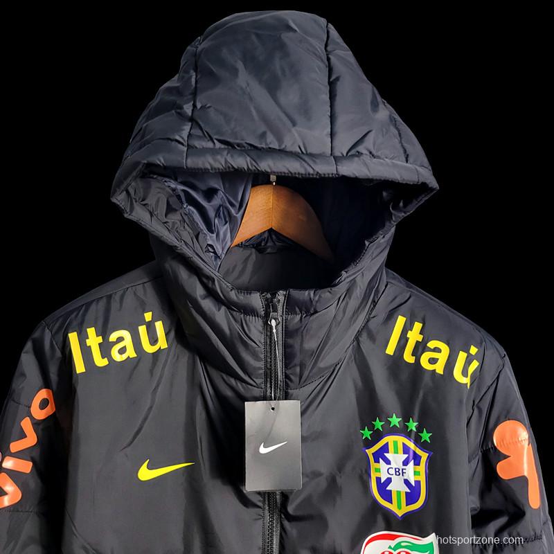 2022 Brazil Black Downcoat Jacket