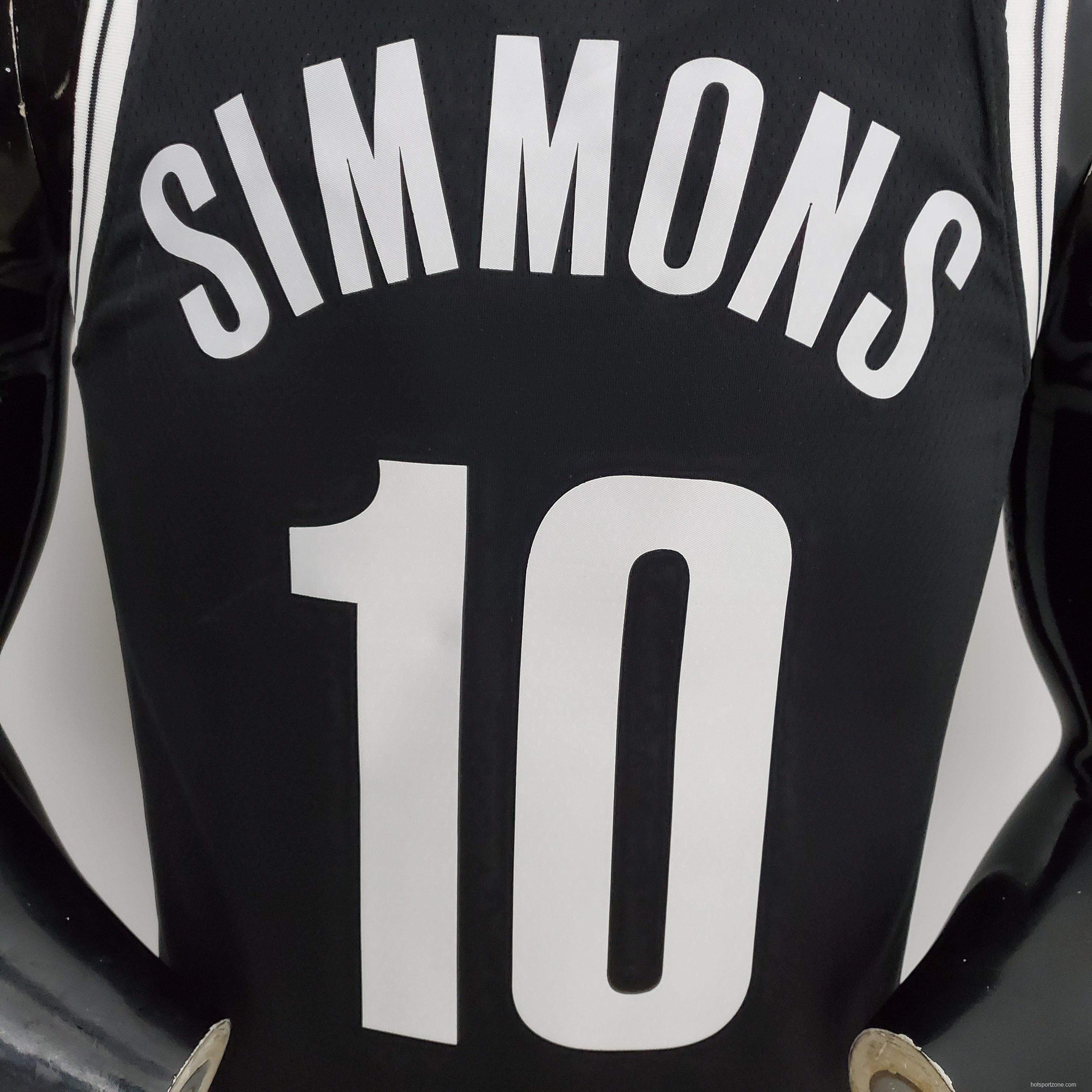 NBA 75th Anniversary Simmons #10 Nets Black Jersey