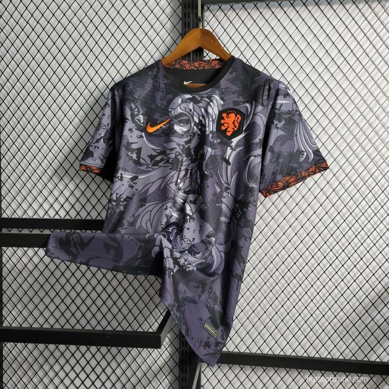 2022 Netherlands Black Training Jersey