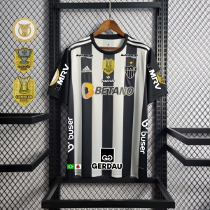 22/23 Atletico Mineiro Home All Sponsors + Patches Soccer Jersey