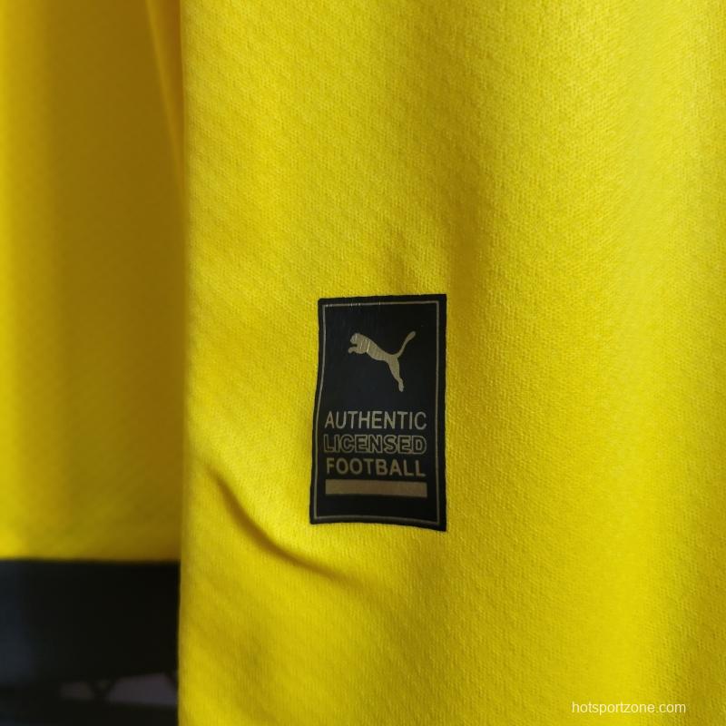 22/23 Long Sleeve Borussia Dortmund Home Soccer Jersey