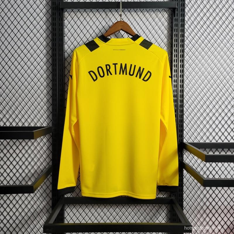 22/23 Long Sleeve Borussia Dortmund Home Soccer Jersey