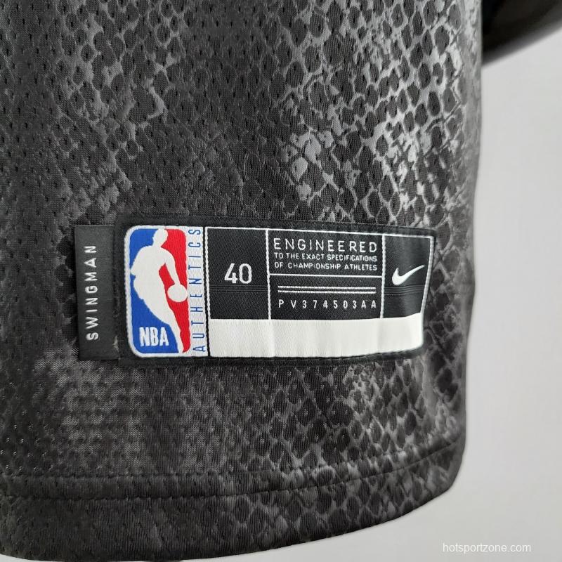 TOSCANO#95 Los Angeles Lakers Black NBA Jersey