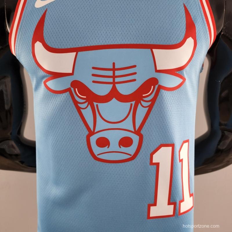 Chicago Bulls DeROZAN #11 Blue NBA Jersey