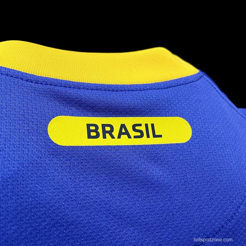 Retro 2010 Brazil Away Soccer Jersey