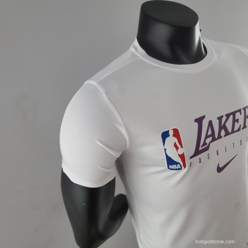 2022 NBA Lakers White T-Shirts#K000221