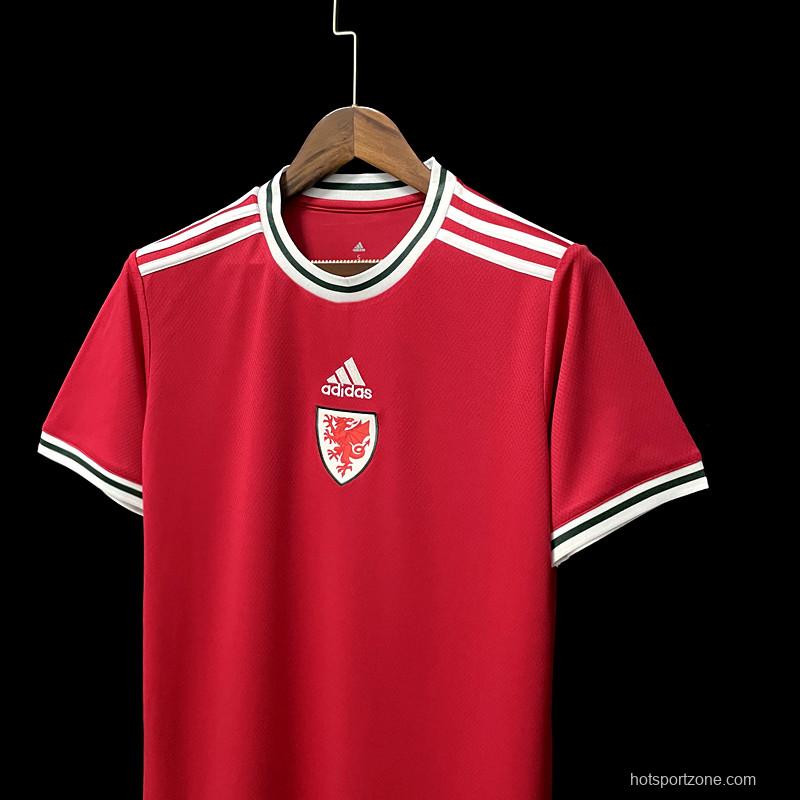 22/23 Wales Home Soccer Jersey