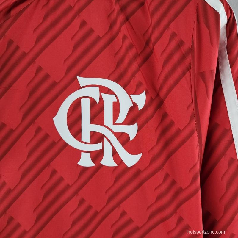 2022 Flamengo Windbreaker Red White Edge