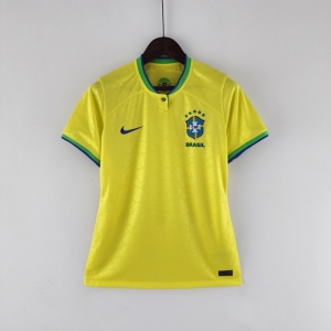 2022 Woman Brazil World Cup Jersey Home Soccer Jersey