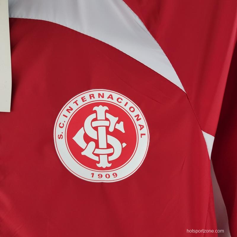 2022 SC Internacional Windbreaker Red And White